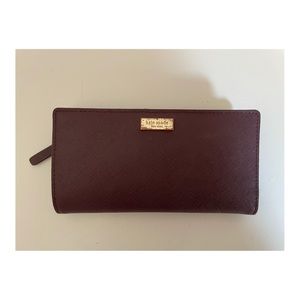 KATE SPADE maroon wallet